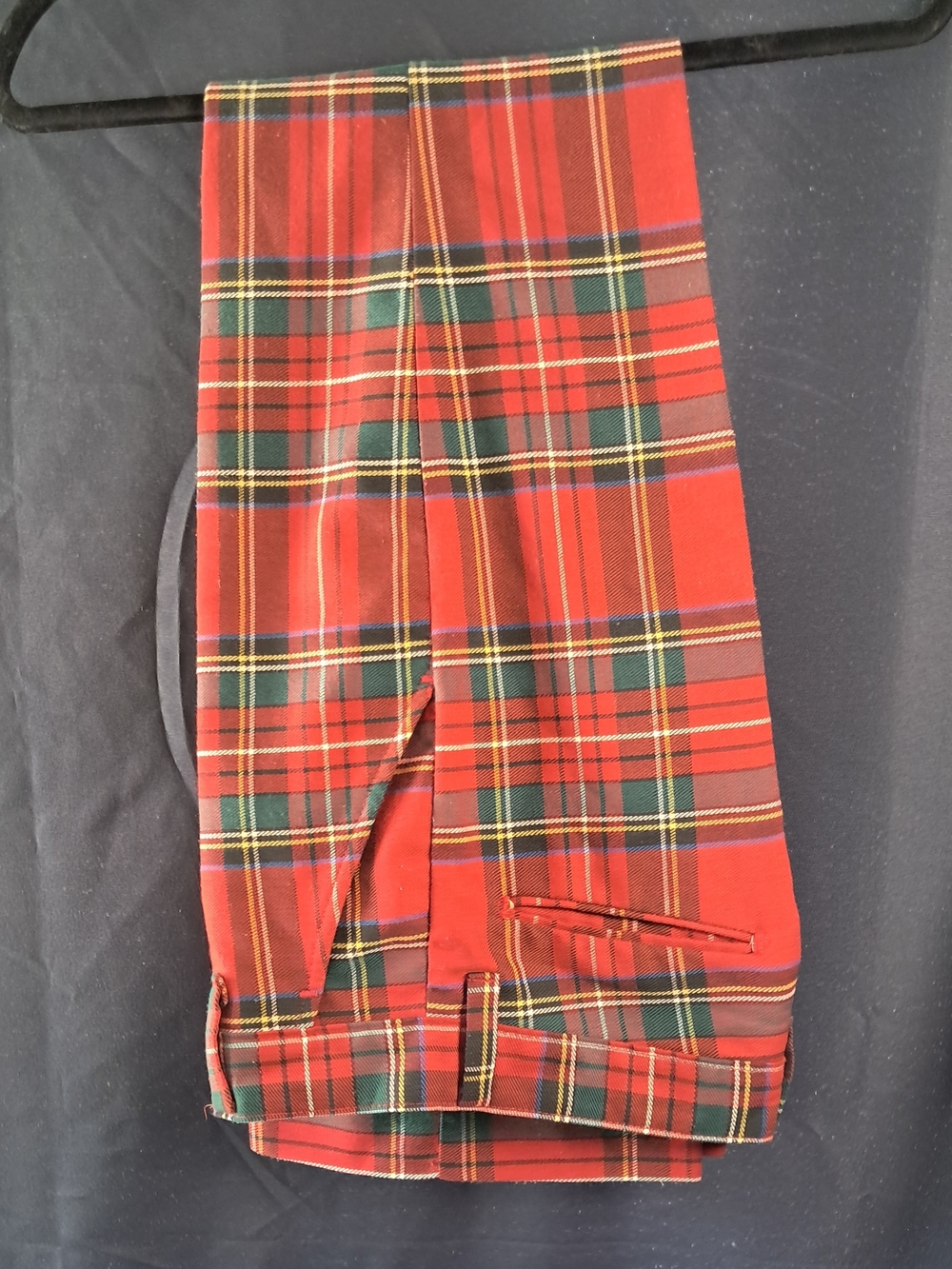 Farah Red Tartan Plaid Dress Pants